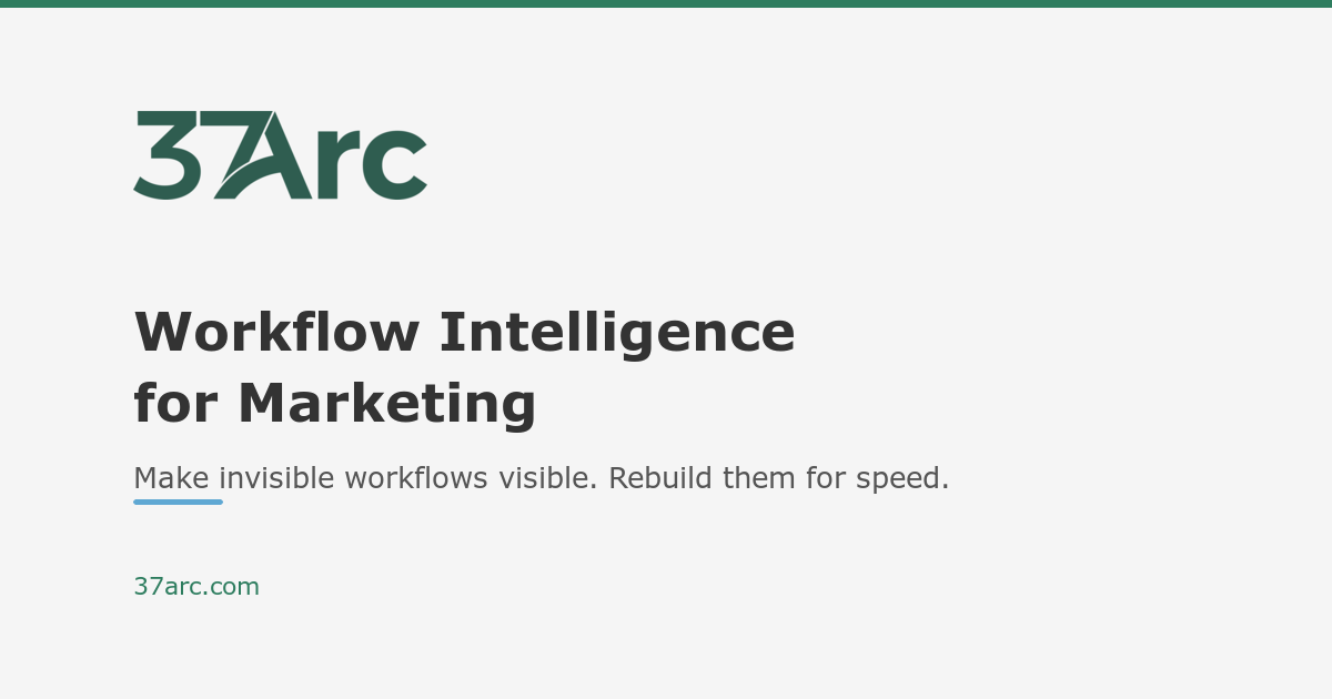 37Arc — Workflow Intelligence for Marketing